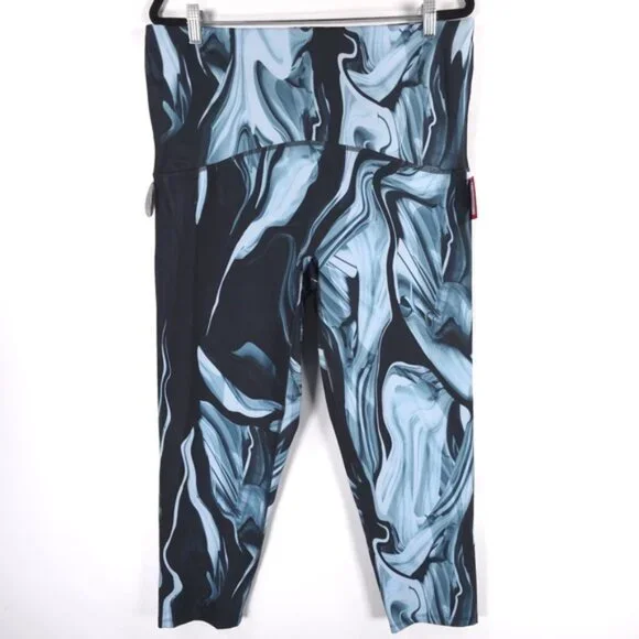 NWT SPANX Booty Boost 7/8 Printed Marble Leggings 50244R Marbled Size 2X